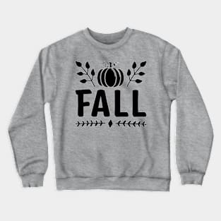 Fall Simple Lettering Crewneck Sweatshirt